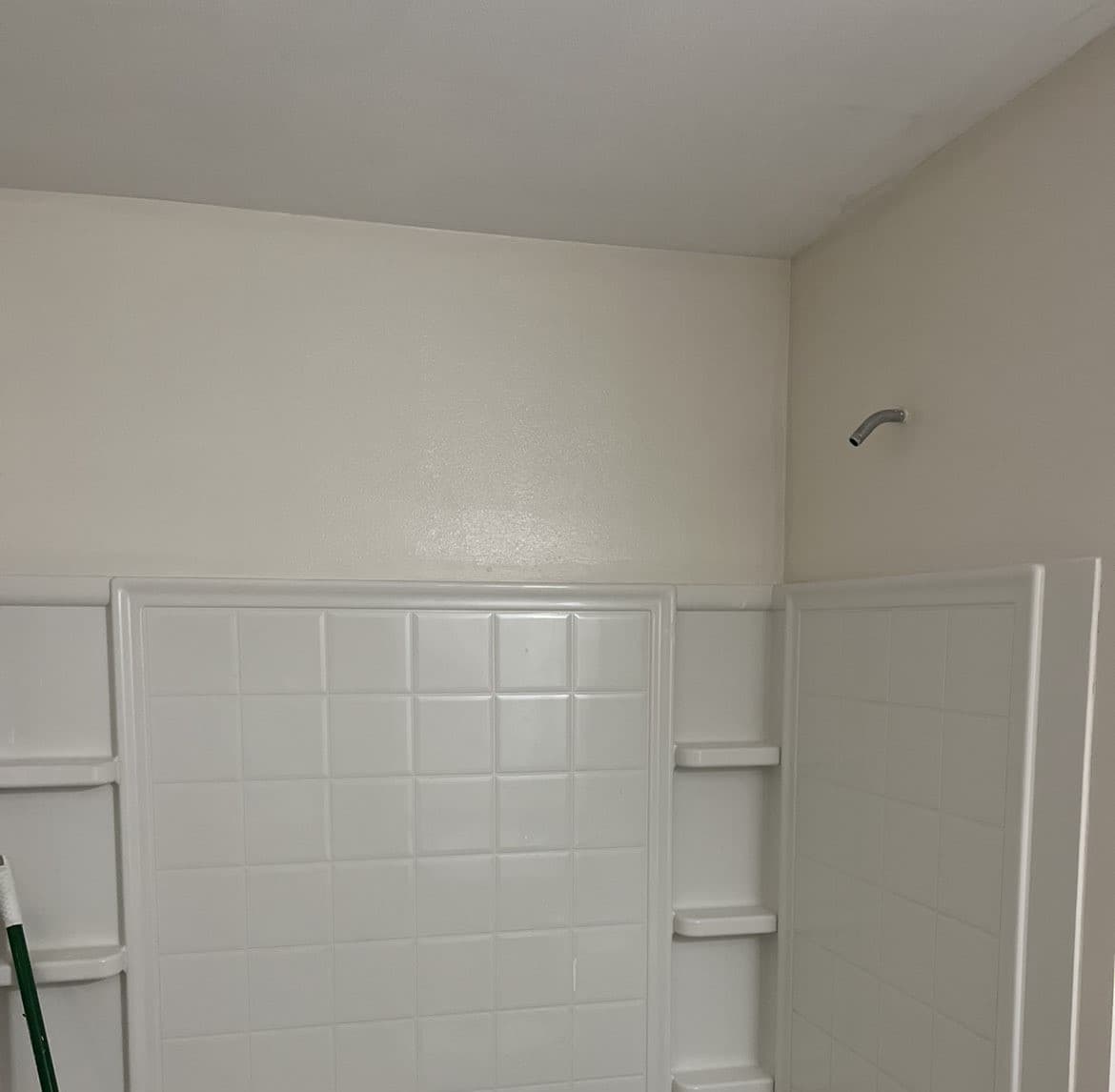 After: Completed bathroom drywall installation